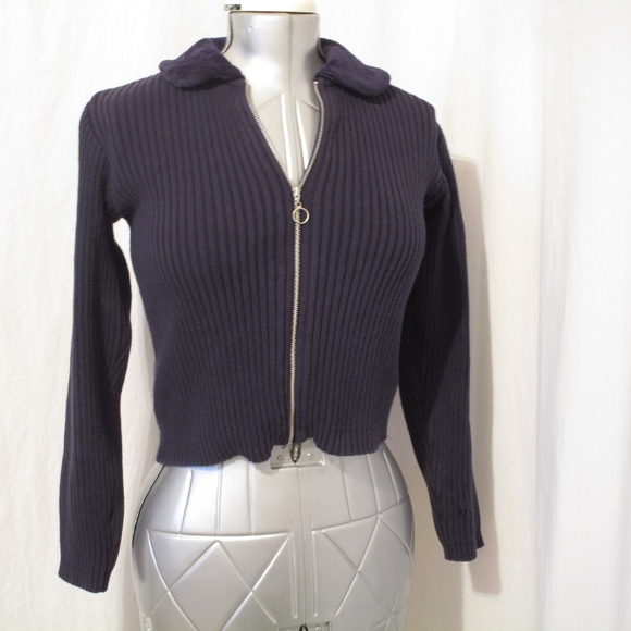 GAP Sweaters - Gap Faux Fur Collar Crop Sweater